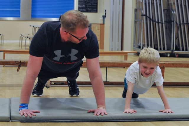 Children at White Woods Academy took part in fitness training with Sports For Schools co-ordinator Jay Robertson