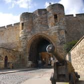The gatehouse of Lincoln Castle.