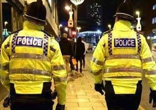 Police officers on patrol