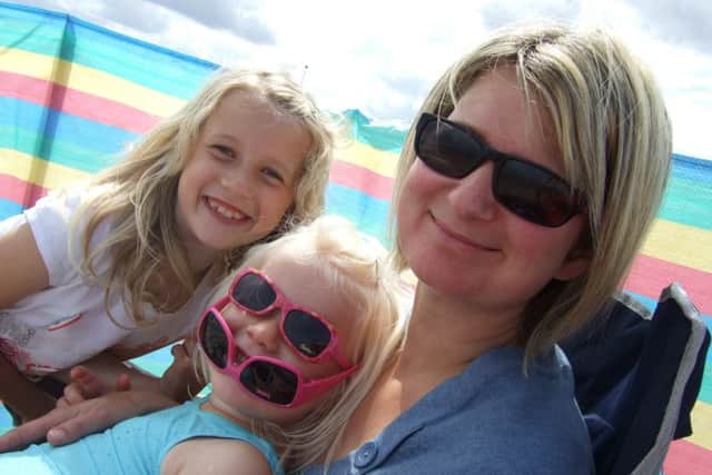 Andrea Habershon with daughters Eleanor and Lily.