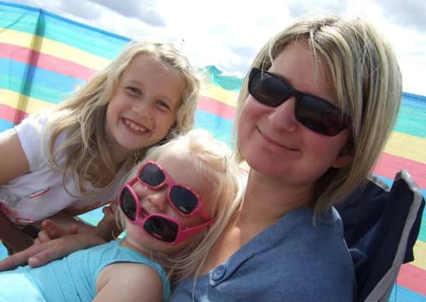 Andrea Habershon with daughters Eleanor and Lily.