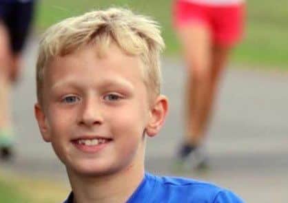 Young Thomas Sweeting, who produced a superb performance in the Belvoir Challenge race.
