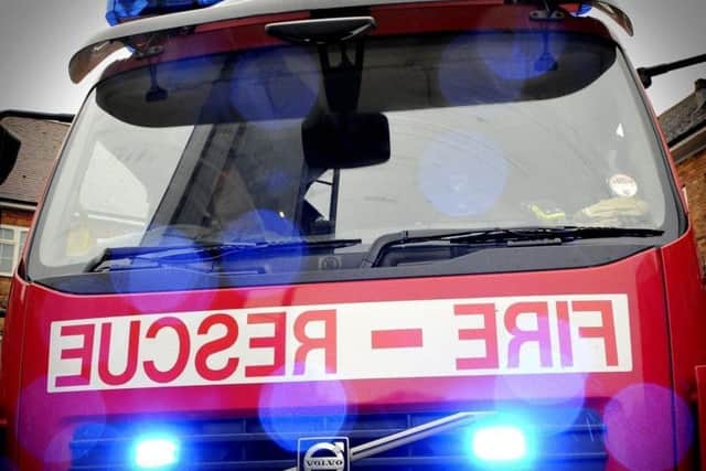 Fire crew were called to the incident