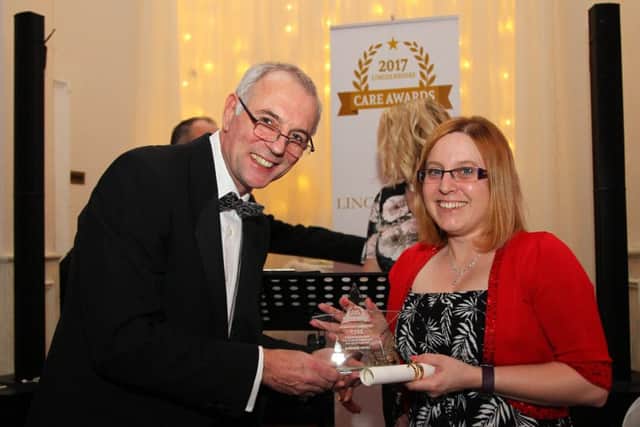 Lisette Spendlow - winner of the University of Lincoln and Lincolnshire County Council Nursing in Social Care award.