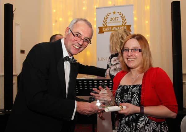 Lisette Spendlow - winner of the University of Lincoln and Lincolnshire County Council Nursing in Social Care award.