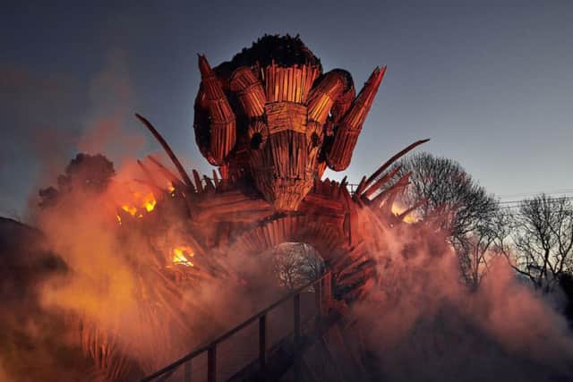 The new Wicker Man ride at Alton Towers will open in the spring.