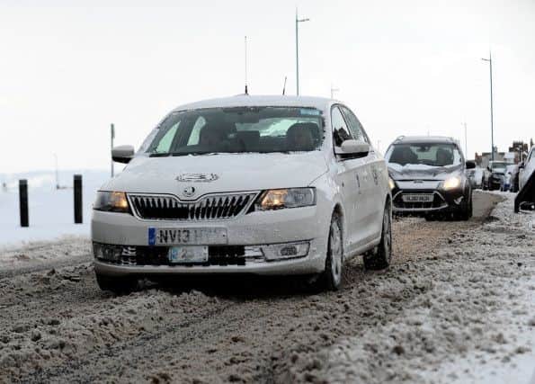 Snow scene. Coronation Drive, Seaton Carew. Picture by FRANK REID