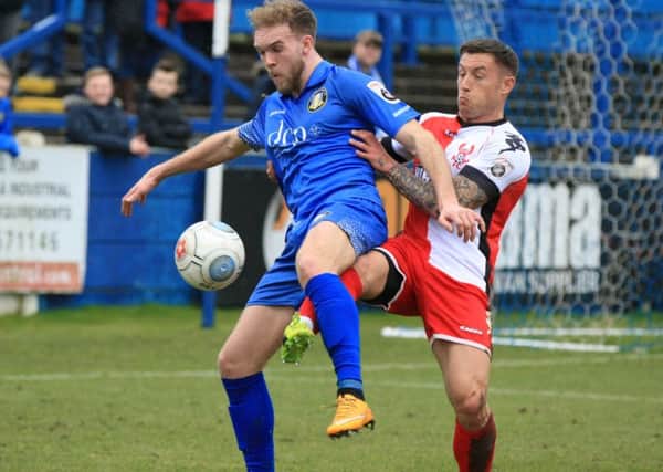 Gainsborough Trinity v Kidderminster Harriers - Saturday March 10th 2018. Gainsborough player Nicky Walker. Picture: Chris Etchells