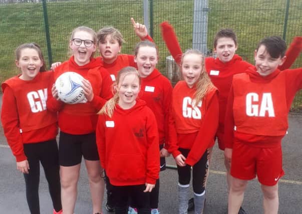 Some of the youngsters who took part in the High 5 netball games in Gainsborough.