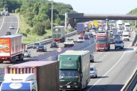 M1 motorists in the East Midlands can expect delays.