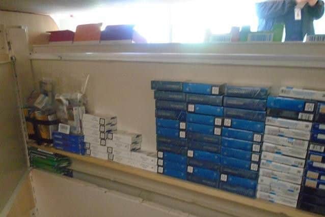 Lincolnshire Trading Standards issued this photo of the illegal cigarettes.