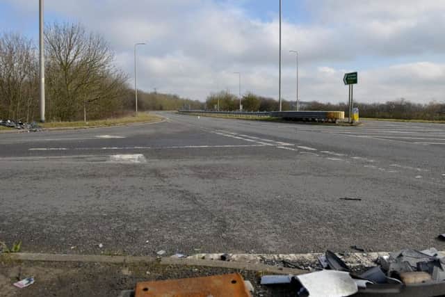 The junction of Thorndike Way and Corringham Road in Gainsborough.