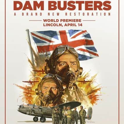 Poster advertising the Lincoln screening of The Dam Busters.