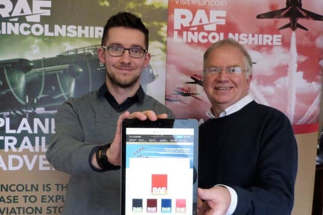 Joel Murray and Matt Corrigan with the new RAF Lincolnshire toolkit