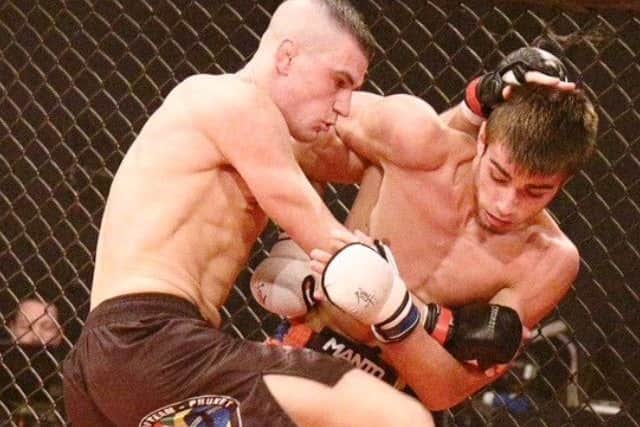 Gainsborough's Ricardo Franco in action in one of his earlier mixed martial arts (MMA) fights.