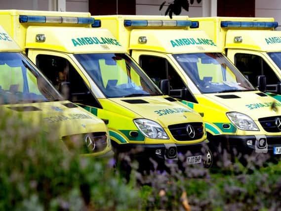 A motorcyclist has been taken to hospital after a crash left him with serious injuries.