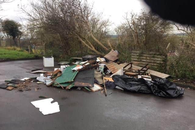 The fly-tipping.