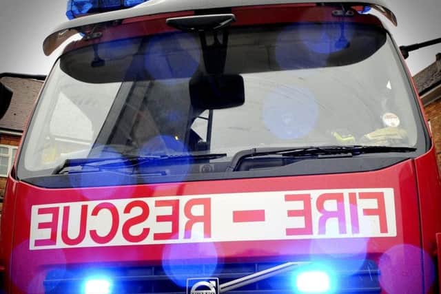 An elderly couple had a lucky escape from a house fire