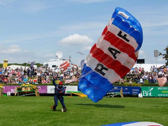 The RAF Falcons will provide an exciting parachute display at both days of this years Lincolnshire Show.