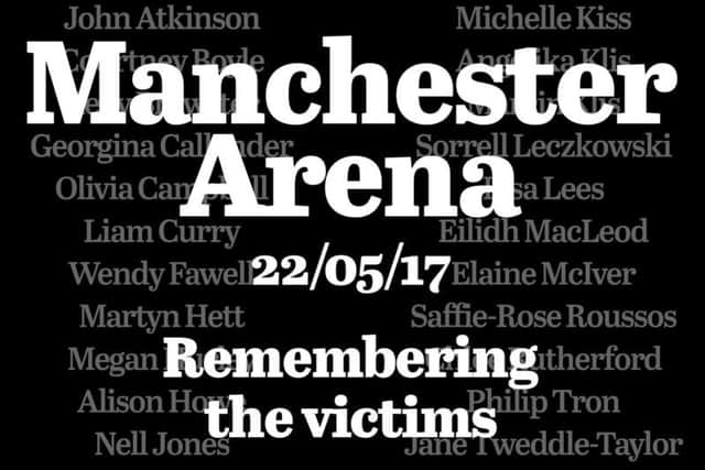 The Manchester Arena attack took place a year ago today