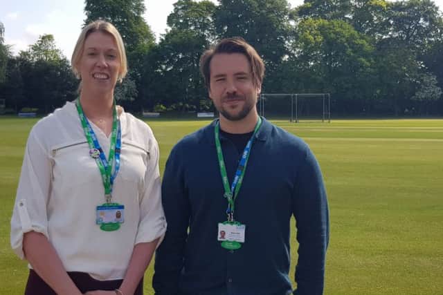Two of the new facilitators, Fiona Roche and Aaron Hall