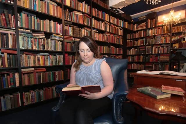 Barristers Book Chambers opens in a new larger shop where Laura Roberts checks out a few titles, Retford, United Kingdom, 25th May 2018. Photo by Glenn Ashley.