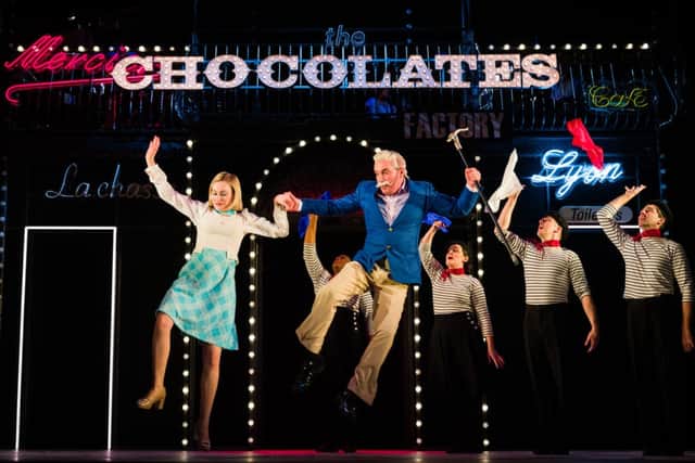 Carly Bawden, Gareth Snook, Sandra Marvin, Jane Matthewson, Harry Hepple and Brett Brown in Romantic Anonymous (photo: Steve Tanner)
