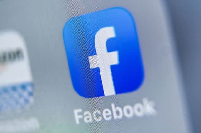 The logo of US online social media and social networking service, Facebook (Photo: DENIS CHARLET/AFP via Getty Images)