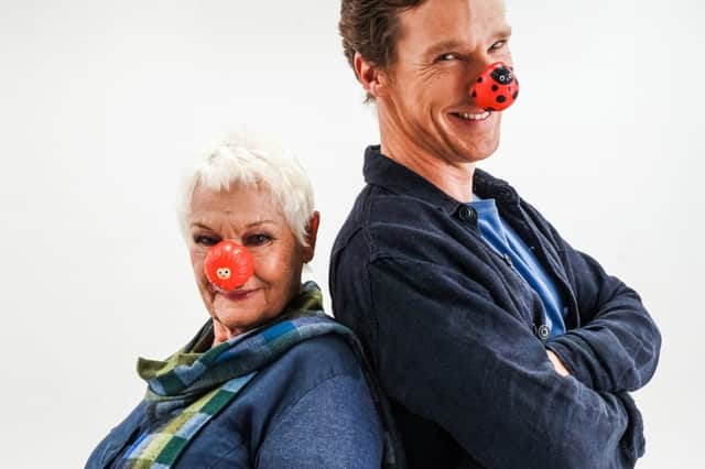 Dame Judi Dench and Benedict Cumberbatch have launched this year’s Red Nose Day fundraising campaign (Photo: Jacqui Black/Comic Relief)