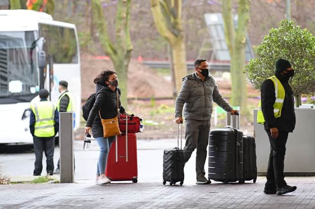Only UK nationals may travel from 'red list' countries, and are subject to mandatory quarantine (Photo: JUSTIN TALLIS/AFP via Getty Images)