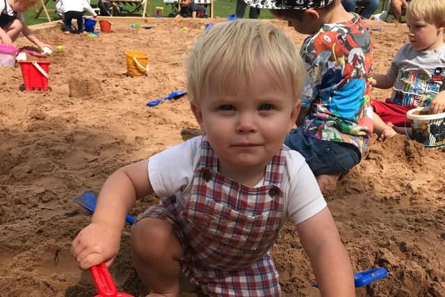 Beach day fun in the park