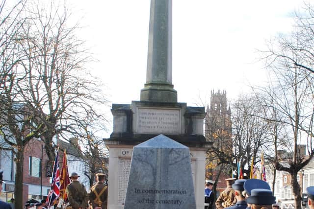 Remembrance Service in Boston - pictures courtesy of Boston Borough Council
