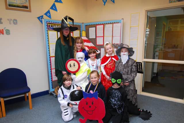 Brown's School, Horbling, Daffodils Class (years 2, 3 and 4) with senior teacher Sarah Stevenson.