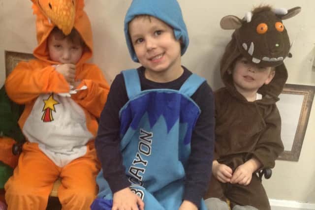 Younger pupils at Brown's School, Horbling, dressed up for World Book Day 2019.