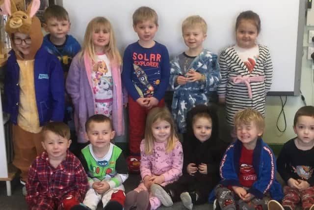 The children in Ruskington's Chestnut Street School and in Little Conkers have really enjoyed wearing their pyjamas in school to take part in World Book Day.