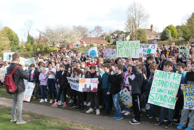 Climate change protest in Louth