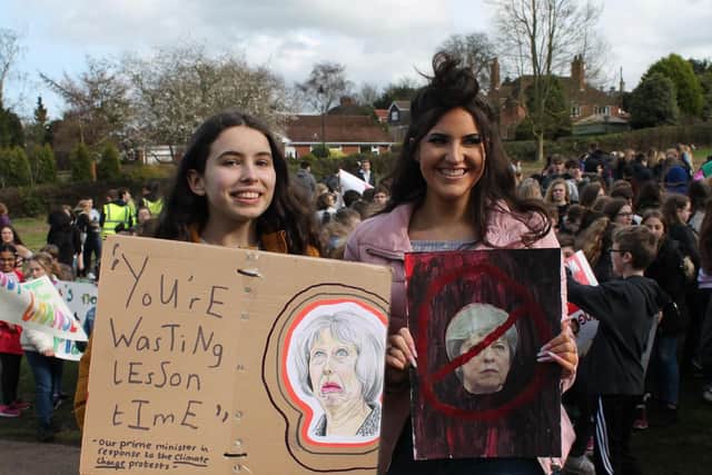 Climate change protest in Louth