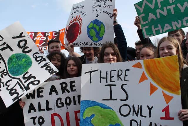 Climate change protest in Louth