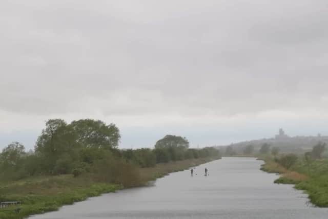 The paddle board challenge on the Whitham