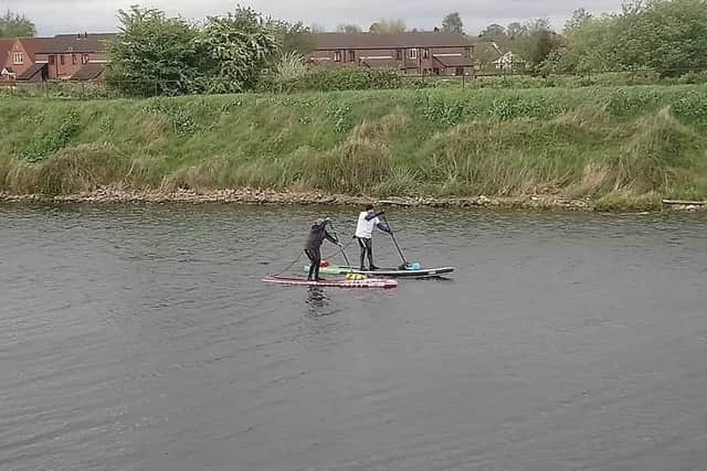 The paddle board challenge on the Whitham