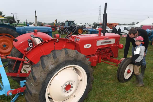 Heckington Show. Martin Sleight with Charlie Sleight 7.