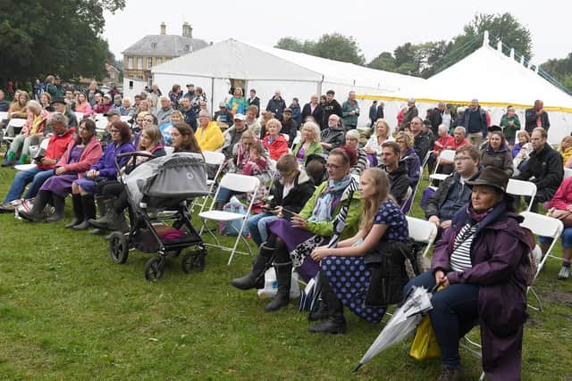 Concert Marquee spectators.