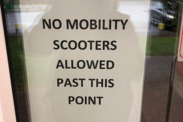 The notice on the door of the Royal Arthur Centre in Ingoldmells