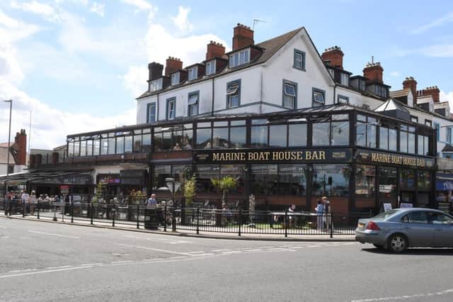 The Marine Boathouse pub in Skegness where a man lost his eye following an alleged glass attack earlier this year.. ANL-171123-101846001