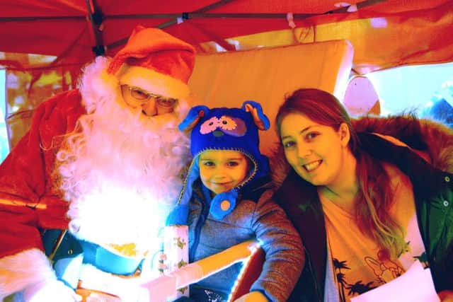 Freddie Appleyard and mum Sarah Clarke were some of the first to visit Father Christmas EMN-171127-064816001