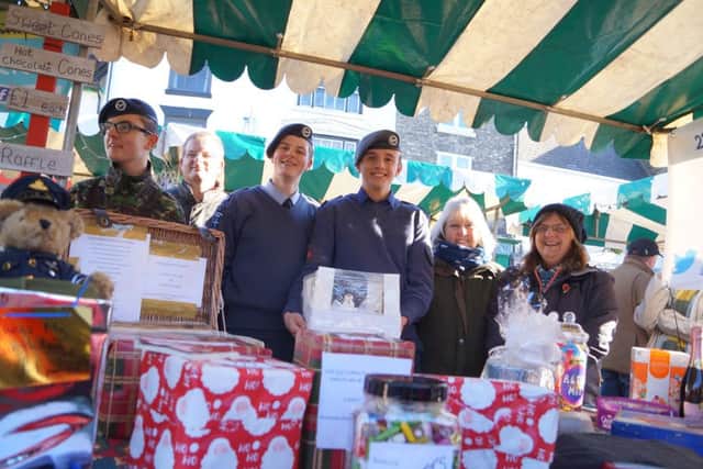 Market Rasen ATC had lots of prizes on offer on their stall EMN-171127-064537001