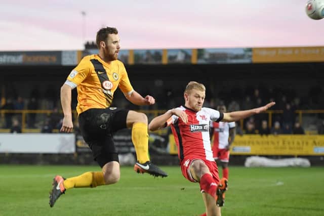 Boston United v Kidderminster Harriers. Photo: David Dawson.