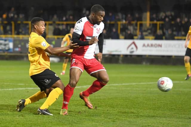 Boston United v Kidderminster Harriers. Photo: David Dawson.