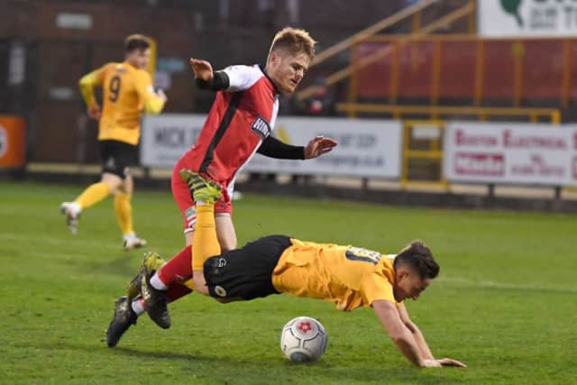 Boston United v Kidderminster Harriers. Photo: David Dawson.