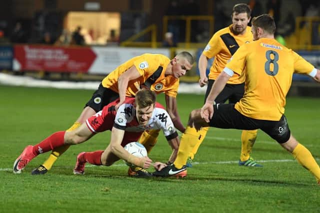 Boston United v Kidderminster Harriers. Photo: David Dawson.